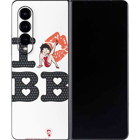 Betty Boop I Love BB Galaxy Z Fold4 5G Skin